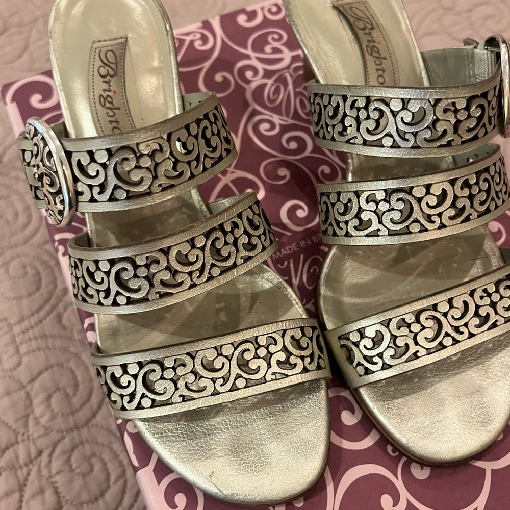 Brighton Silver Ornate Women's Sandals